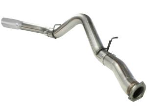 aFe Power - aFe Power Large Bore-HD 5 IN 409 Stainless Steel DPF-Back Exhaust System w/Polished Tip GM Diesel Trucks 07.5-10 V8-6.6L (td) LMM - 49-44040-P - Image 3
