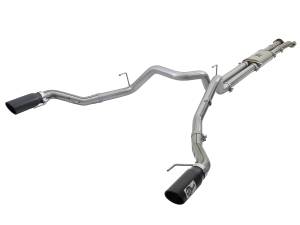 aFe Power MACH Force-Xp 3 IN 409 Stainless Steel Cat-Back Exhaust System w/Black Tip Ford F-150 Raptor 17-20 V6-3.5L (tt) - 49-43045-B