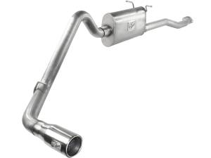 aFe Power - aFe Power ATLAS 2-1/2 IN Aluminized Steel Cat-Back Exhaust System w/ Muffler & Polish Tip - 49-03042-1 - Image 1