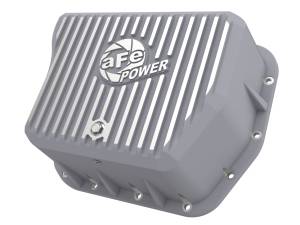 Transmission - Transmission Pans - aFe Power - aFe POWER Street Series Transmission Pan Raw w/ Machined Fins Dodge Diesel Trucks 94-07 L6-5.9L (td) - 46-70050
