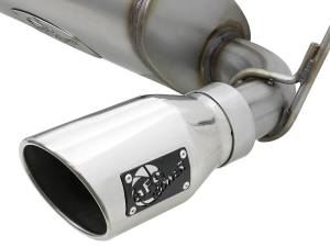 aFe Power - aFe Power Rebel Series 2-1/2 IN 409 Stainless Steel Axle-Back Exhaust w/ Polished Tips Jeep Wrangler (JK) 07-18 V6-3.6L/3.8L - 49-48061-P - Image 2