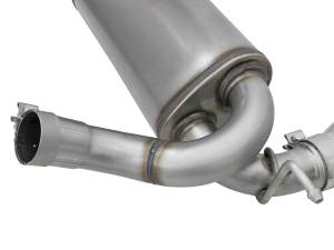 aFe Power - aFe Power Rebel Series 2-1/2 IN 409 Stainless Steel Axle-Back Exhaust w/ Polished Tips Jeep Wrangler (JK) 07-18 V6-3.6L/3.8L - 49-48061-P - Image 3