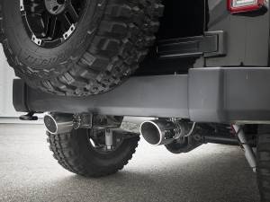 aFe Power - aFe Power Rebel Series 2-1/2 IN 409 Stainless Steel Axle-Back Exhaust w/ Polished Tips Jeep Wrangler (JK) 07-18 V6-3.6L/3.8L - 49-48061-P - Image 6