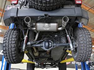 aFe Power - aFe Power Rebel Series 2-1/2 IN 409 Stainless Steel Axle-Back Exhaust w/ Polished Tips Jeep Wrangler (JK) 07-18 V6-3.6L/3.8L - 49-48061-P - Image 7