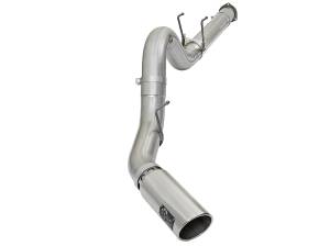 aFe Power ATLAS 5 IN Aluminized Steel DPF-Back Exhaust System w/Polished Tip Ford Diesel Trucks 17-23 V8-6.7L (td) - 49-03090-P