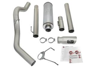 aFe Power - aFe Power Large Bore-HD 4 IN 409 Stainless Steel Cat-Back Exhaust System w/ Polished Tip Dodge Diesel Trucks 03-04 L6-5.9L (td) - 49-42005 - Image 6