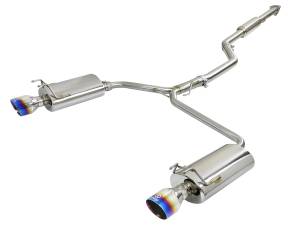 aFe Power Takeda 304 Stainless Steel Cat-Back Exhaust w/ Blue Flame Tip Honda Accord 13-17 L4-2.4L - 49-36605-L