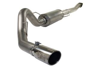 aFe Power - aFe Power MACH Force-Xp 4 IN 409 Stainless Steel Cat-Back Exhaust System w/Polished Tip Ford F-150 11-14 V6-3.5L (tt) - 49-43041-P - Image 1