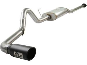 aFe Power - aFe Power MACH Force-Xp 3 IN 409 Stainless Steel Cat-Back Exhaust System w/Black Tip Ford F-150 09-10 V8-4.6/5.4L - 49-43015-B - Image 1