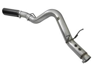 aFe Power - aFe Power Large Bore-HD 4 IN 409 Stainless Steel DPF-Back Exhaust System w/Black Tip GM Diesel Trucks 17-19 V8-6.6L (td) L5P - 49-44085-B - Image 3