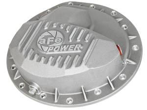 aFe Power Street Series Front Differential Cover Raw w/ Machined Fins  Dodge Diesel Trucks 03-12 L6-5.9/6.7L (td) - 46-70040