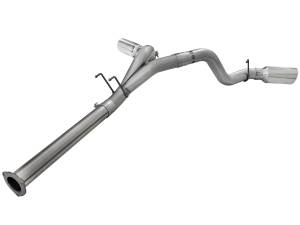 aFe Power - aFe Power Large Bore-HD 4 IN 409 Stainless Steel DPF-Back Exhaust System w/Polished Tip Ford Diesel Trucks 11-14 V8-6.7L (td) - 49-43065-P - Image 3