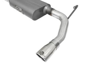 aFe Power - aFe Power Scorpion 2-1/2 IN Aluminized Steel Axle-Back Exhaust System w/ Polished Tip Jeep Wrangler (JK) 07-18 V6-3.6L/3.8L - 49-08047-P - Image 4