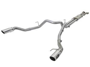 aFe Power MACH Force-Xp 3 IN 409 Stainless Steel Cat-Back Exhaust System w/Polished Tip Ford F-150 Raptor 17-20 V6-3.5L (tt) - 49-43045-P