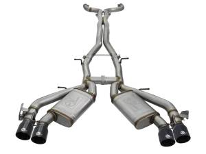 aFe Power - aFe Power MACH Force-Xp 3 IN 304 Stainless Steel Cat-Back Exhaust System w/Black Tip Chevrolet Camaro SS 16-23 V8-6.2L (sc) M/T - 49-34069-B - Image 2