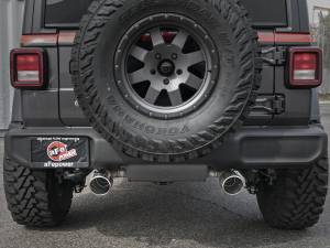 aFe Power - aFe Power Rebel Series 2-1/2 IN 304 Stainless Steel Cat-Back Exhaust w/ Polished Tips Jeep Wrangler (JL) 18-23 V6-3.6L - 49-38066-P - Image 5