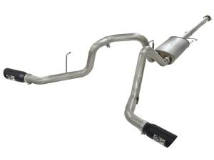 aFe Power MACH Force-Xp 3 IN 409 Stainless Steel Cat-Back Exhaust System w/Black Tip Ford F-150 11-14 V6-3.5L (tt) - 49-43056-B