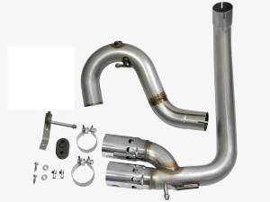 aFe Power - aFe Power Rebel Series 3 IN 409 Stainless Steel DPF-Back Exhaust System w/Polished Tip GM Colorado/Canyon 16-22 L4-2.8L (td) LWN - 49-44065-P - Image 5
