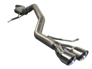 aFe Power Large Bore-HD 2-1/2in 409 Stainless Steel Cat-Back Exhaust System Volkswagen Jetta 11-14 L4-2.0L (tdi) - 49-46401