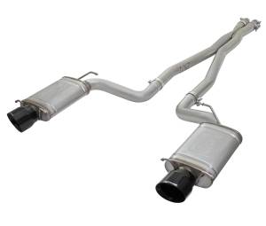 aFe Power MACH Force-Xp 3 IN 304 Stainless Steel Cat-Back Exhaust System w/Black Tip Cadillac CTS-V 09-15 V8-6.2L (sc) - 49-34063-B