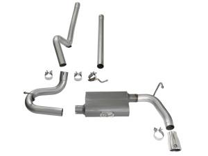 aFe Power - aFe Power Scorpion 2-1/2 IN Aluminized Steel Cat-Back Exhaust System w/ Polished Tip Jeep Wrangler (JK) 07-18 V6-3.6L/3.8L - 49-08044-1P - Image 7