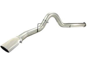 aFe Power - aFe Power Large Bore-HD 5 IN 409 Stainless Steel DPF-Back Exhaust System w/Polished Tip Ford Diesel Trucks 11-14 V8-6.7L (td) - 49-43055-P - Image 2