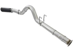 aFe Power - aFe Power ATLAS 5 IN Aluminized Steel DPF-Back Exhaust System w/Black Tip Ford Diesel Trucks 17-23 V8-6.7L (td) - 49-03090-B - Image 3