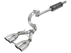 aFe Power Rebel Series 2-1/2 IN 304 Stainless Steel Cat-Back Exhaust w/ Polished Tip Jeep Wrangler (JL) 18-23 V6-3.6L - 49-38071-P