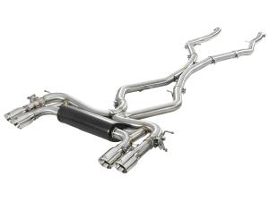 aFe Power MACH Force-XP 3-1/2 IN 304 Stainless Steel Cat-Back Exhaust w/ Polished Tip BMW X5 M (F85) / X6 M (F86) 15-19 V8-4.4L (tt) S63 - 49-36341-P