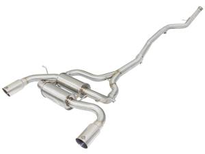 aFe Power - aFe Power MACH Force-Xp 2-1/2 IN 304 Stainless Steel Cat-Back Exhaust w/Polished Tip BMW 335i (F30) 12-15/435i (F32/F33) 14-16 L6-3.0L (t) N55 - 49-36326-P - Image 1
