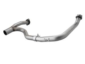 Exhaust - Pipes - aFe Power - aFe Power Twisted Steel 2 IN to 2-1/2 IN 409 Stainless Steel Street Series Y-Pipe Jeep Wrangler (JK) 12-18 V6-3.6L - 48-46208