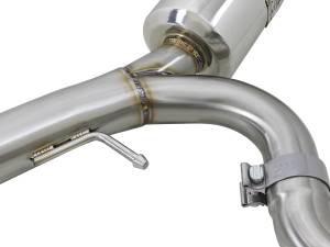 aFe Power - aFe Power Takeda 3 IN to 2-1/2 IN 304 Stainless Steel Cat-Back Exhaust w/ Blue Flamed Tips Mitsubishi Lancer EVO X 08-15 L4-2.0L (t) - 49-36701-L - Image 3