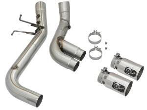 aFe Power - aFe Power Rebel XD Series 4 IN 409 Stainless Steel DPF-Back Exhaust w/Dual Polished Tips GM Diesel Trucks 17-19 V8-6.6L (td) L5P - 49-44089-P - Image 7