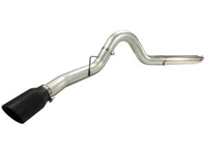 aFe Power - aFe Power Large Bore-HD 5 IN 409 Stainless Steel DPF-Back Exhaust System w/Black Tip Ford Diesel Trucks 08-10 V8-6.4L (td) - 49-43054-B - Image 2