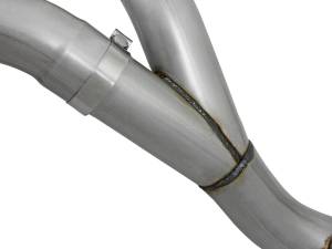 aFe Power - aFe Power Large Bore-HD 4 IN 409 Stainless Steel DPF-Back Exhaust System w/Polished Tip GM Diesel Trucks 2016 V8-6.6L (td) LML - 49-44080-P - Image 4