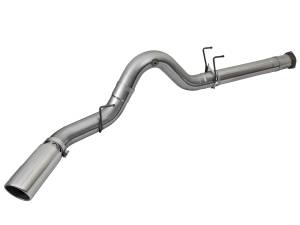 aFe Power - aFe Power Large Bore-HD 5 IN 409 Stainless Steel DPF-Back Exhaust System w/Polished Tip Ford Diesel Trucks 17-23 V8-6.7L (td) - 49-43090-P - Image 2