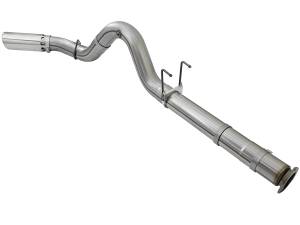 aFe Power - aFe Power Large Bore-HD 5 IN 409 Stainless Steel DPF-Back Exhaust System w/Polished Tip Ford Diesel Trucks 17-23 V8-6.7L (td) - 49-43090-P - Image 3