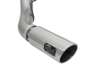 aFe Power - aFe Power Large Bore-HD 5 IN 409 Stainless Steel DPF-Back Exhaust System w/Polished Tip Ford Diesel Trucks 17-23 V8-6.7L (td) - 49-43090-P - Image 5
