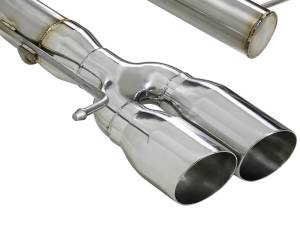 aFe Power - aFe Power MACH Force-Xp 3 IN 304 Stainless Steel Axle-Back Exhaust System w/Polished Tip BMW 135i (E82/88) 08-13 L6-3.0L (t) N54/N55 - 49-36302-P - Image 2