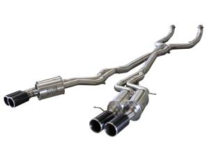 aFe Power - aFe Power MACH Force-Xp 3 IN 304 Stainless Steel Cat-Back Exhaust System w/ Carbon Tip BMW M5 (F10) 12-17 V8-4.4L (tt) S63 - 49-36317-C - Image 1
