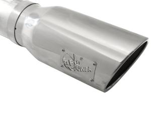 aFe Power - aFe Power Large Bore-HD 5 IN 409 Stainless Steel DPF-Back Exhaust System w/Polished Tip Ford Diesel Trucks 15-16 V8-6.7L (td) - 49-43064-P - Image 6
