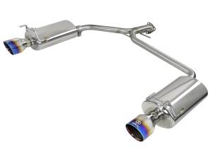 aFe Power Takeda 2-1/4 IN to 1-3/4 IN 304 Stainless Steel Axle-Back Exhaust w/ Blue Flame Tip Honda Accord Sport Sedan 13-17 L4-2.4L - 49-36604-L