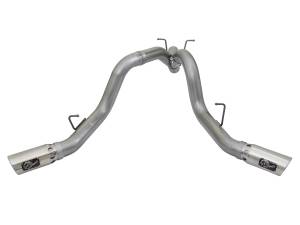 aFe Power - aFe Power Large Bore-HD 4 IN 409 Stainless Steel DPF-Back Exhaust w/Dual Polished Tips GM Diesel Trucks 17-19 V8-6.6L (td) L5P - 49-44086-P - Image 2