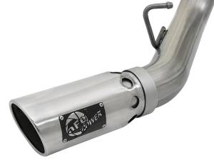 aFe Power - aFe Power Large Bore-HD 4 IN 409 Stainless Steel DPF-Back Exhaust w/Dual Polished Tips GM Diesel Trucks 17-19 V8-6.6L (td) L5P - 49-44086-P - Image 4