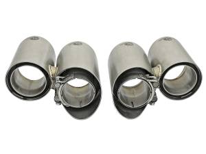 aFe Power - aFe Power MACH Force-Xp 304 Stainless Steel OE Replacement Exhaust Tips Polished Porsche 911 Carrera S (991) 12-16 H6-3.8L - 49C36416-P - Image 2