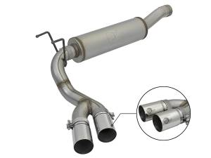 aFe Power Rebel Series 3-1/2 IN Stainless Steel Cat-Back Exhaust System w/Polish Tip RAM 2500/3500 14-18 V8-6.4L HEMI - 49-42057-P