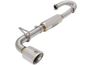 aFe Power - aFe Power Takeda 2-1/4 to 2-1/2in Stainless Steel Axle-Back Exhaust Sys w/Polished Tip Scion tC 11-16 L4-2.5L - 49-36025-P - Image 1