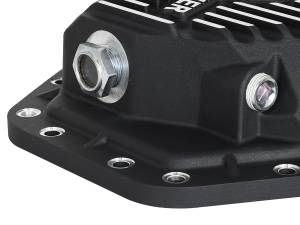 aFe Power - aFe Power Pro Series Rear Differential Cover Black w/ Machined Fins Ford Diesel Trucks 17-23 V8-6.7L (td) (Dana M275-14) - 46-70352 - Image 4