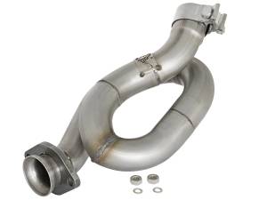 Exhaust - Pipes - aFe Power - aFe Power Twisted Steel Loop Relocation Pipe Jeep Wrangler (JK) 12-18 V6-3.6L - 48-48021