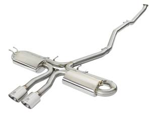 aFe Power Takeda 3 IN 304 Stainless Steel Cat-Back Exhaust System w/ Polished Tips Honda Civic Si Sedan 17-20 L4-1.5L (t) - 49-36621-P